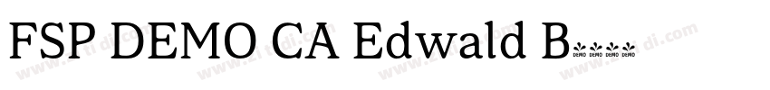 FSP DEMO CA Edwald B字体转换